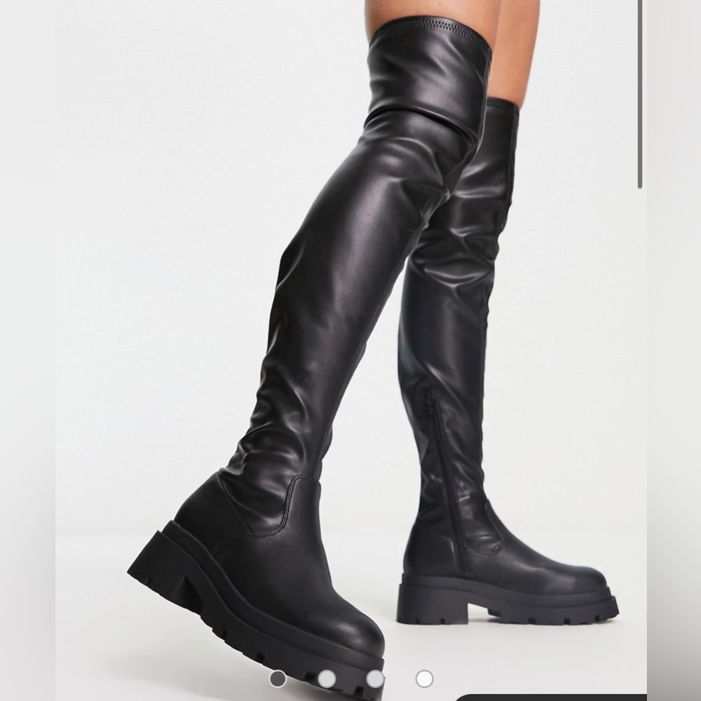 ASOS DESIGN Kieran chunky over the knee boots